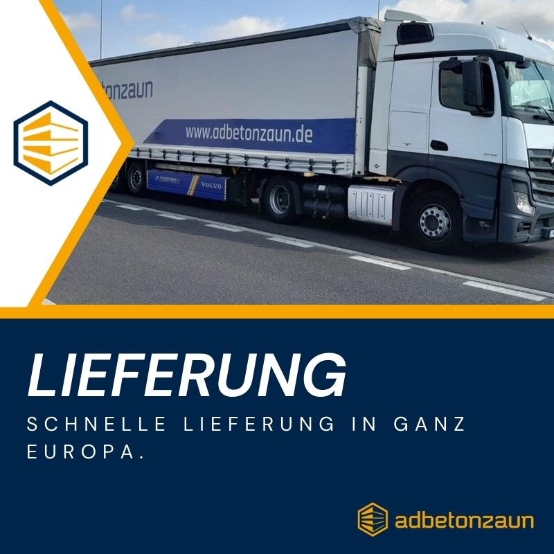 AD Betonzaun Lieferung