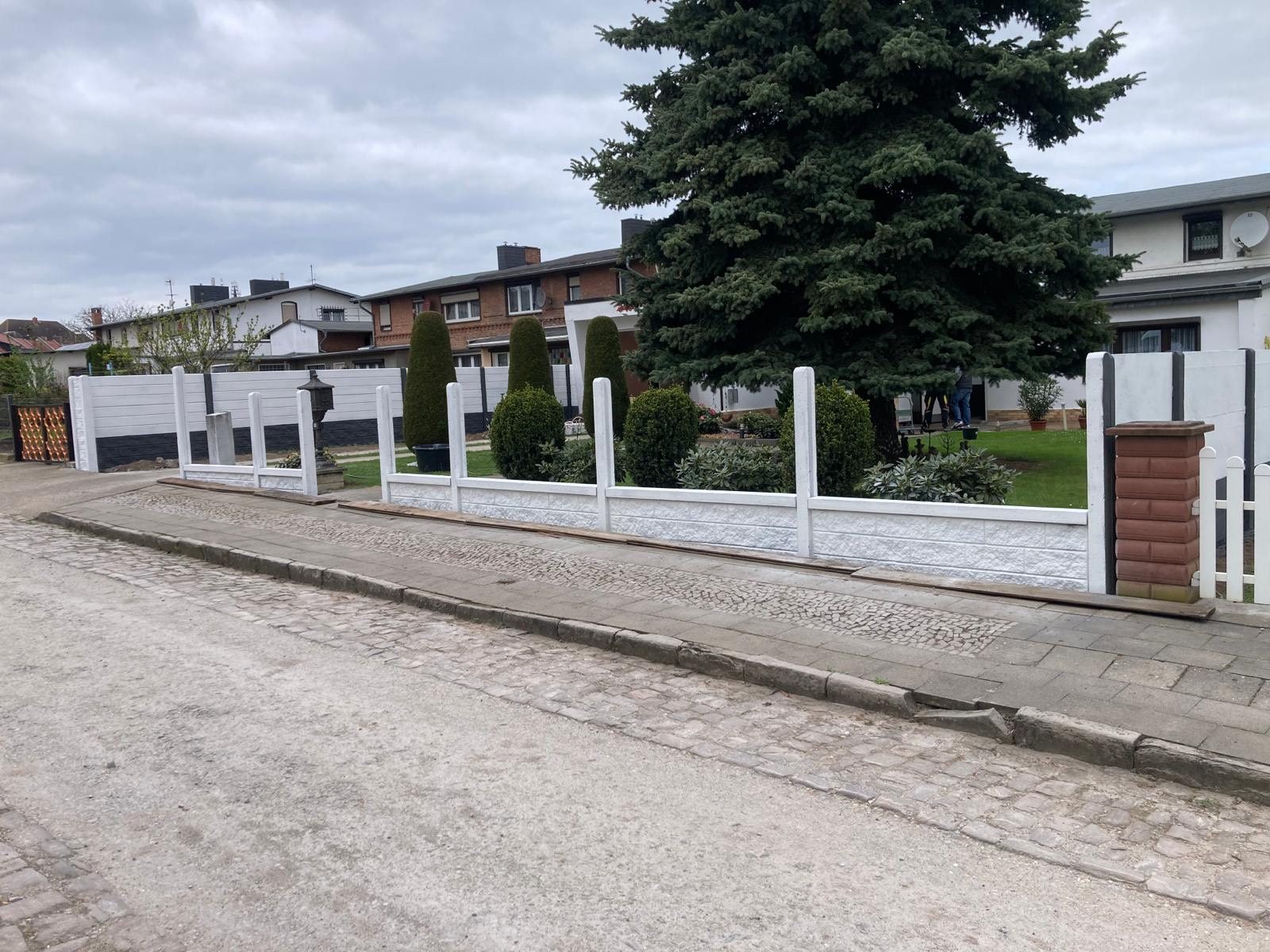 3D-Visualisierung Betonzaun Potsdam
