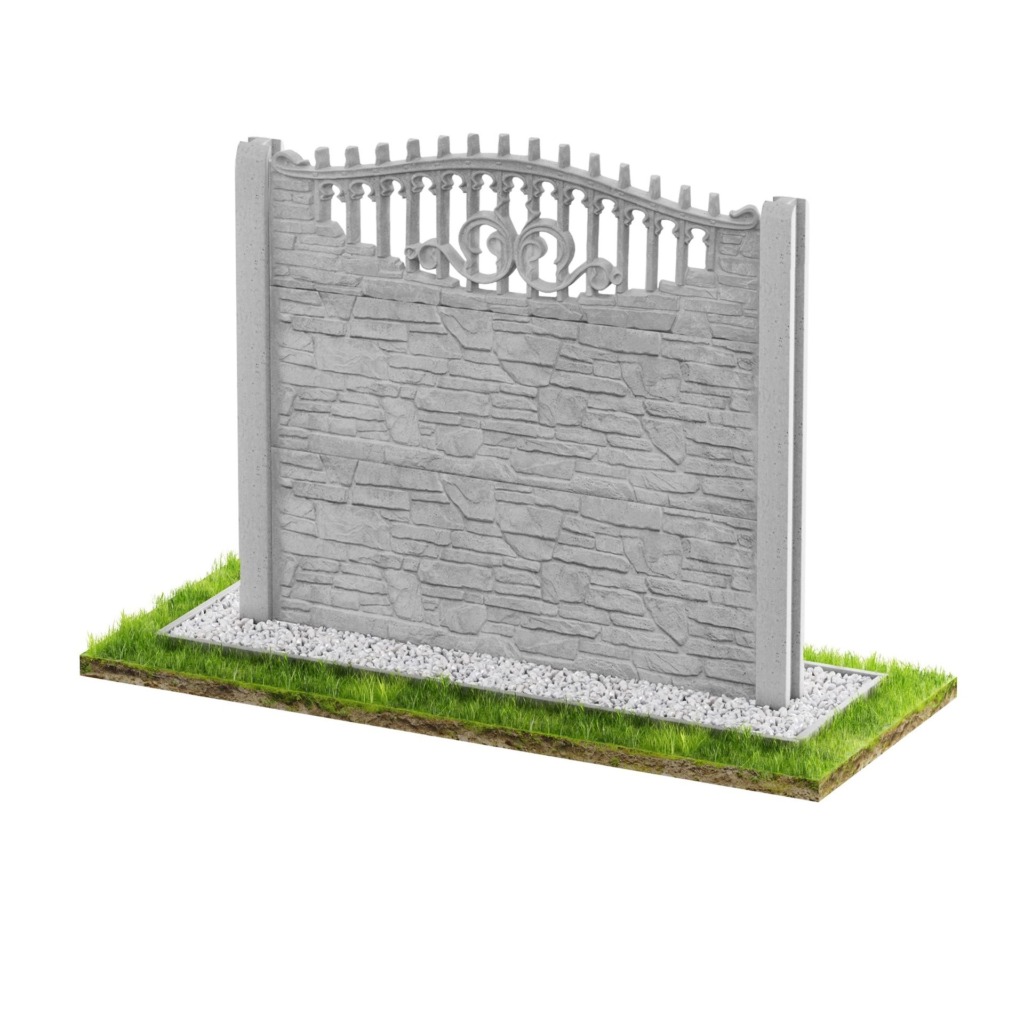 Betonzaun Betonzaun Modell 44 — Classic Stil