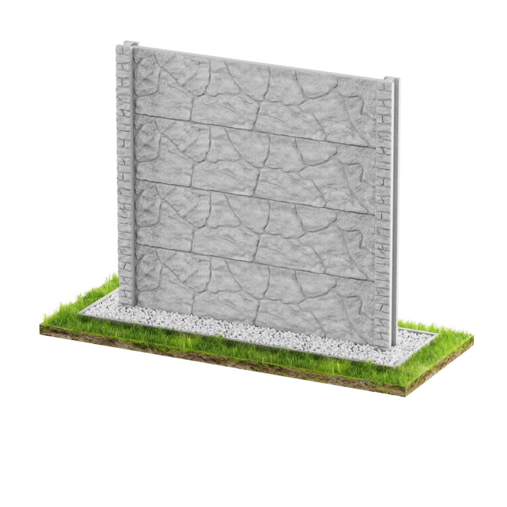 Betonzaun Betonzaun Modell 40 — Modern Stil