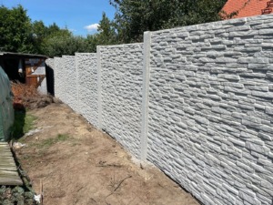 Betonzaun Modern Line 4